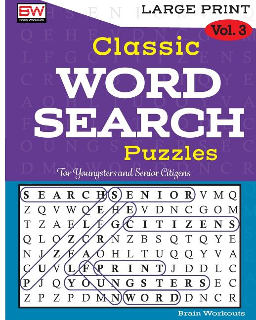 Book cover for Classic WORD SEARCH Puzzles: Perfectly created to provide hours of entertainment