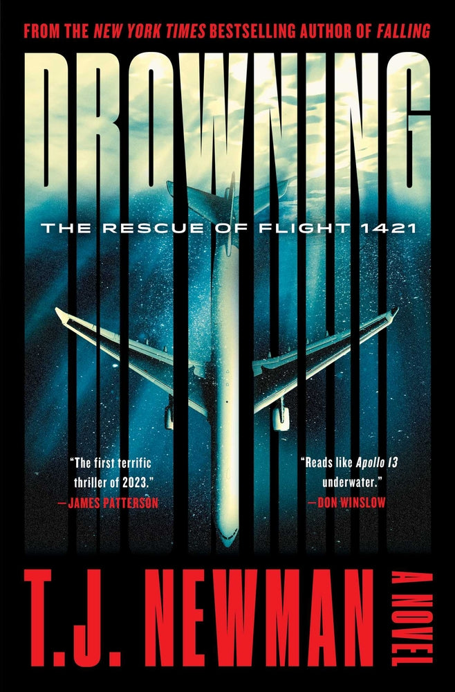 Book cover for Drowning: The Rescue of Flight 1421 (a Novel)