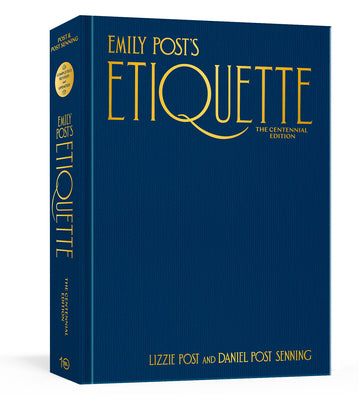 Book cover for Emily Post's Etiquette, the Centennial Edition