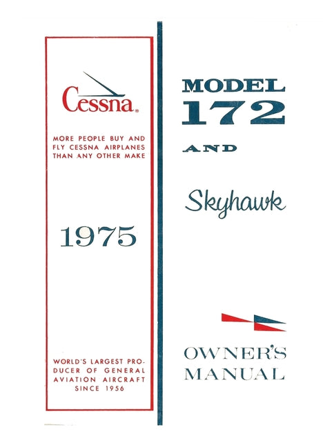Book cover for Cessna 1975 Model 172 and Skyhawk Owner's Manual