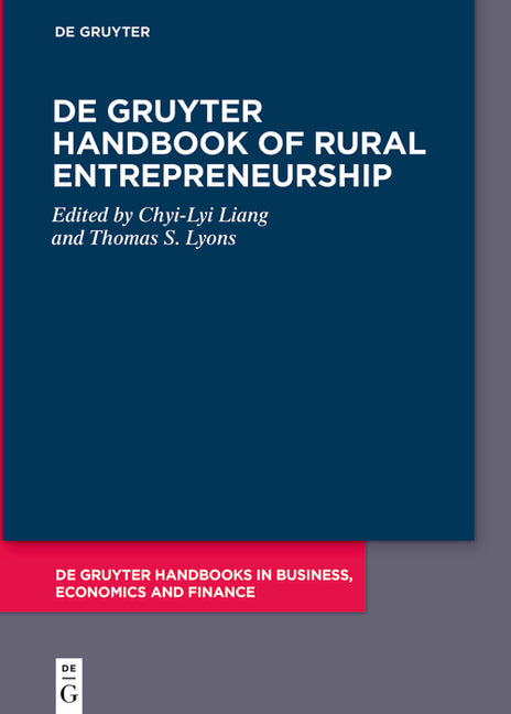 Book cover for de Gruyter Handbook of Rural Entrepreneurship