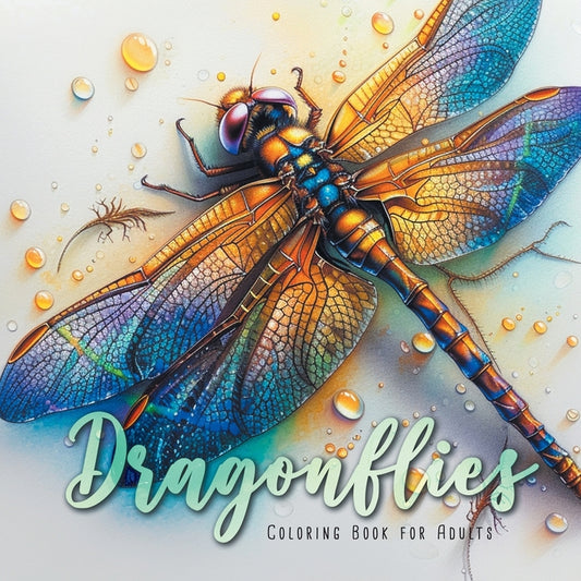 Book cover for Dragonflies Coloring Book for Adults: Dragonfly Coloring Book for Adultszentangle Dragonflies Coloring Book for Adults Dragonflies Grayscale Coloring