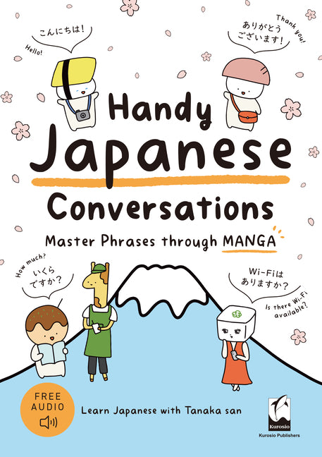 Book cover for Handy Japanese Conversations: Master Phrases Through Manga
