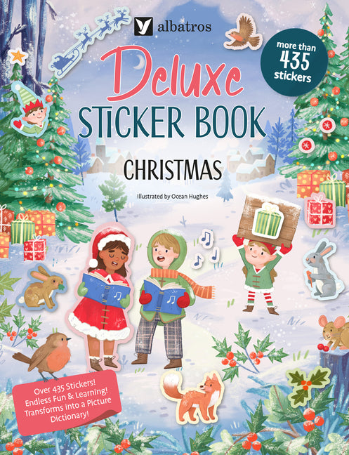 Book cover for Deluxe Sticker Book: Christmas