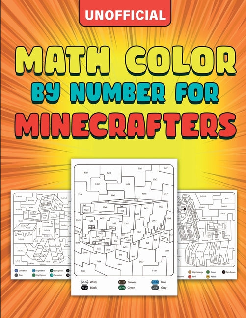Book cover for Math Color By Number For Minecrafters