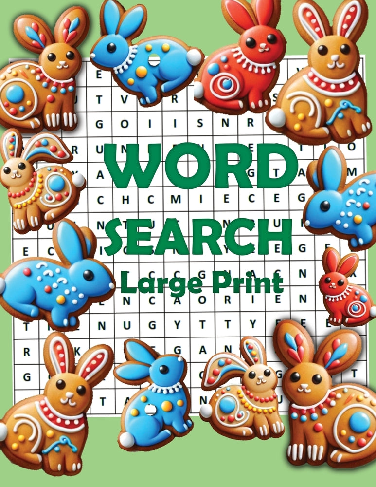 Book cover for Large Print Word Search: Easy Senior Words Finder Puzzle Find Book Big Fortune Crossword for Adults