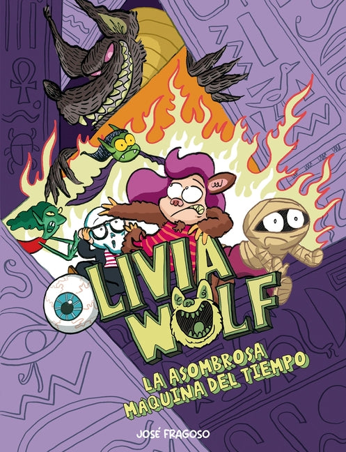 Book cover for Olivia Wolf. La Asombrosa Máquina del Tiempo