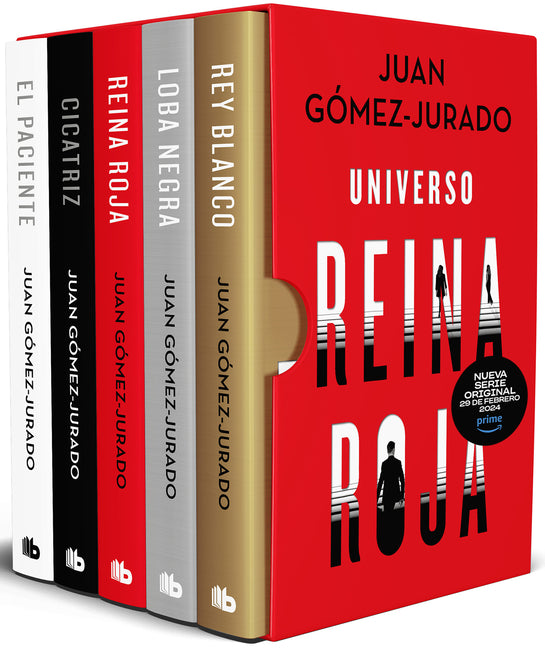 Book cover for Estuche Universo Reina Roja (Edición Cantos Pintados) / Red Queen Universe Boxed Set (Sprayed Edges Edition)