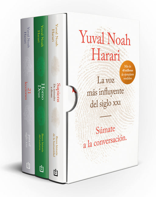 Book cover for Estuche Harari (Contiene: Sapiens; Homo Deus; 21 Lecciones Para El Siglo XXI) / Yuval Noah Harari Books Set (Sapiens, Homo Deus, 21 Lessons for 21st C