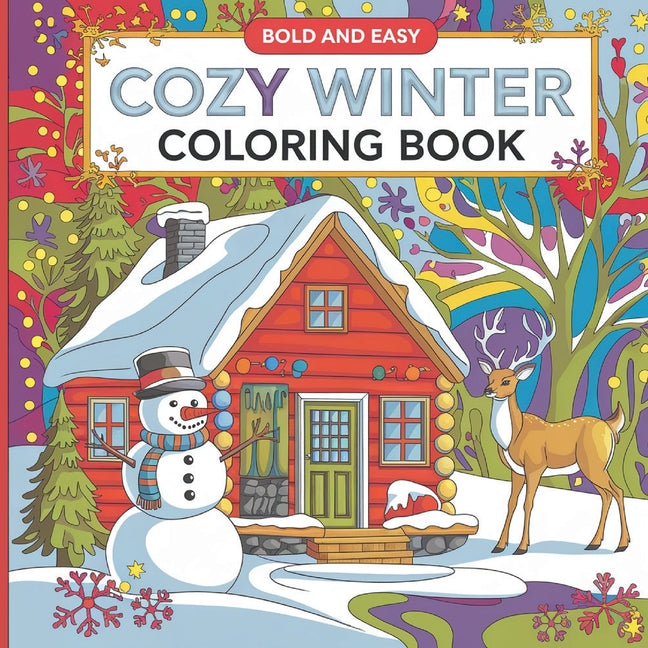 Book cover for Winter Friend Coloring Book: Bold & Easy Coloring Book for Adults