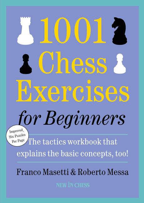 Book cover for 1001 Chess Exercises for Beginners: Second Edition