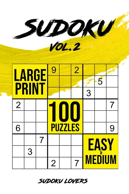 Book cover for Sudoku Large Print: 100 Easy and Medium Puzzles