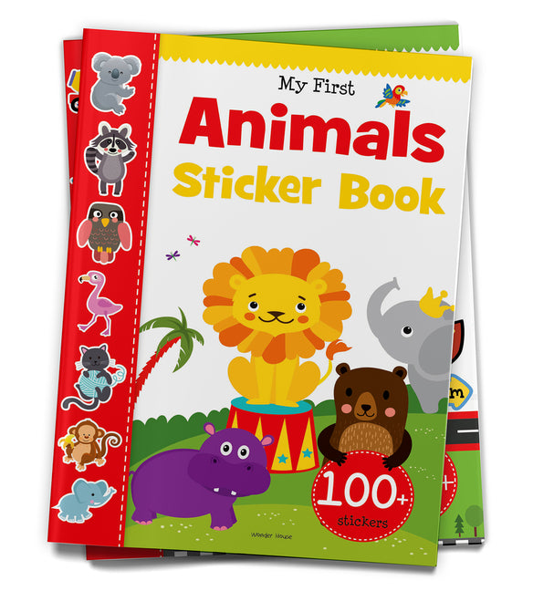 Book cover for My First Animal Sticker Book