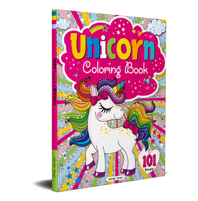 Book cover for 101 Unicorn Colouring Book: Fun Activity Colouring Book for Children