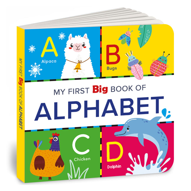 Book cover for My First Big Book of Alphabet: Illustrated Board Book of ABC for Preschool Kids, Toddlers Book for 1+ [Penguin Early Learning Series]