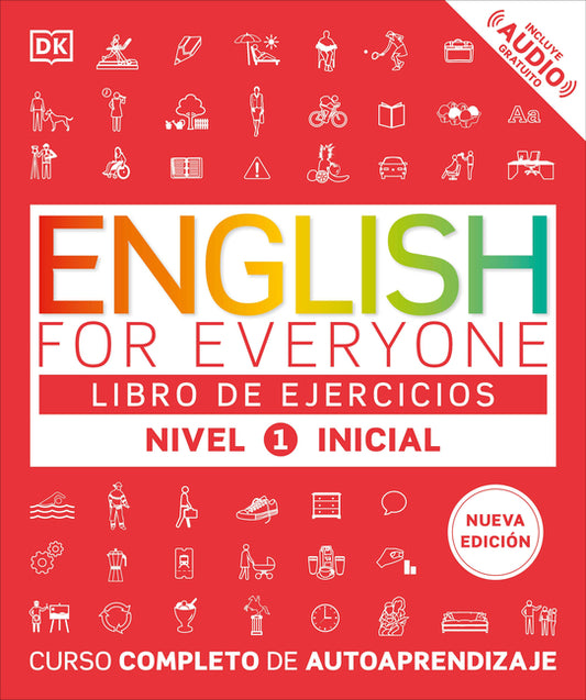 Book cover for English for Everyone Nivel 1 Inicial: Libro de Ejercicios: Edición En Español