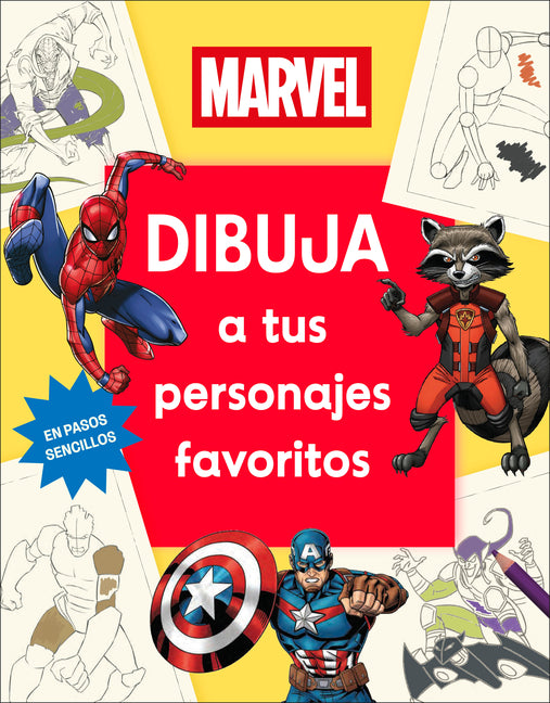 Book cover for Marvel Dibuja a Tus Personajes Favoritos (How to Draw Awesome Characters)