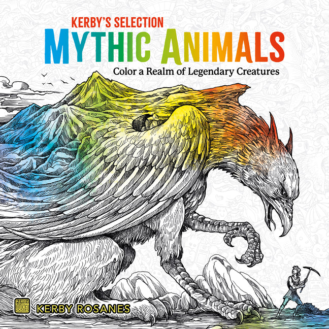 Book cover for Mythic Animals: Color a Realm of Legendary Creatures