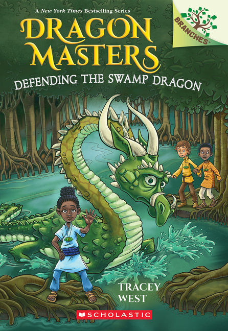 Book cover for Defending the Swamp Dragon: A Branches Book (Dragon Masters #31)