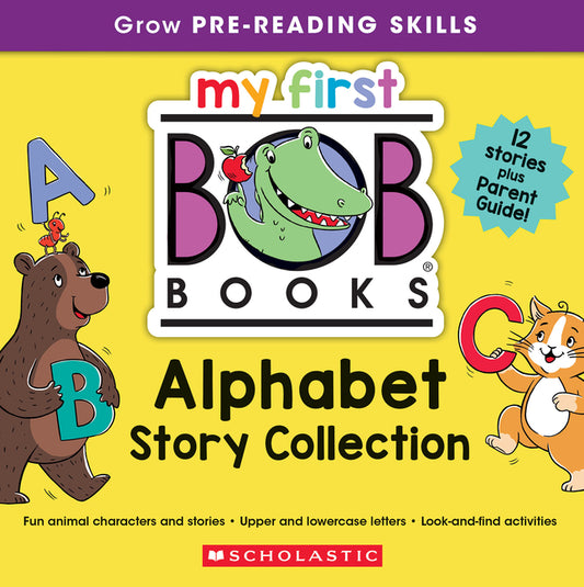 Book cover for My First Bob Books - Alphabet Story Collection Bind-Up Phonics, Letter Sounds, Ages 3 and Up, Pre-K (Reading Readiness)
