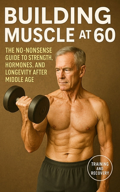 Book cover for Building Muscle at 60: The No-Nonsense Guide to Strength, Hormones, and Longevity After Middle Age