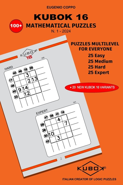 Book cover for Kubok 16: 100+ Mathematical Puzzles - N.1 2024
