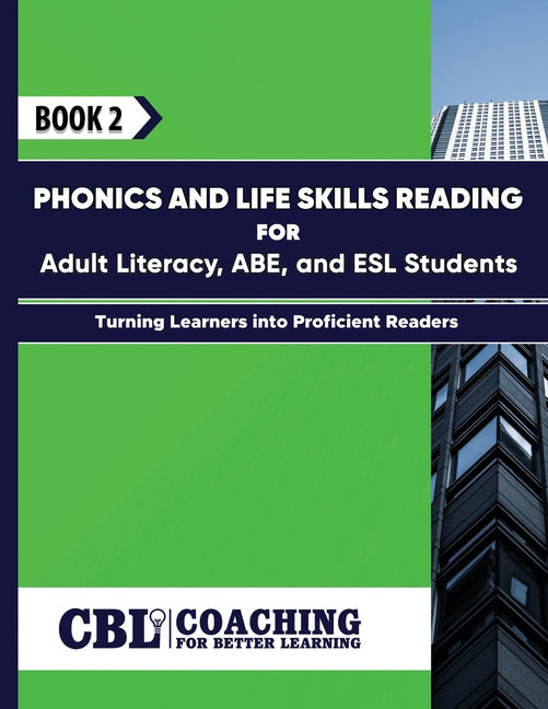 Book cover for Book 2: Phonics and Life Skills Reading for Adult Literacy, ABE, and ESL Students