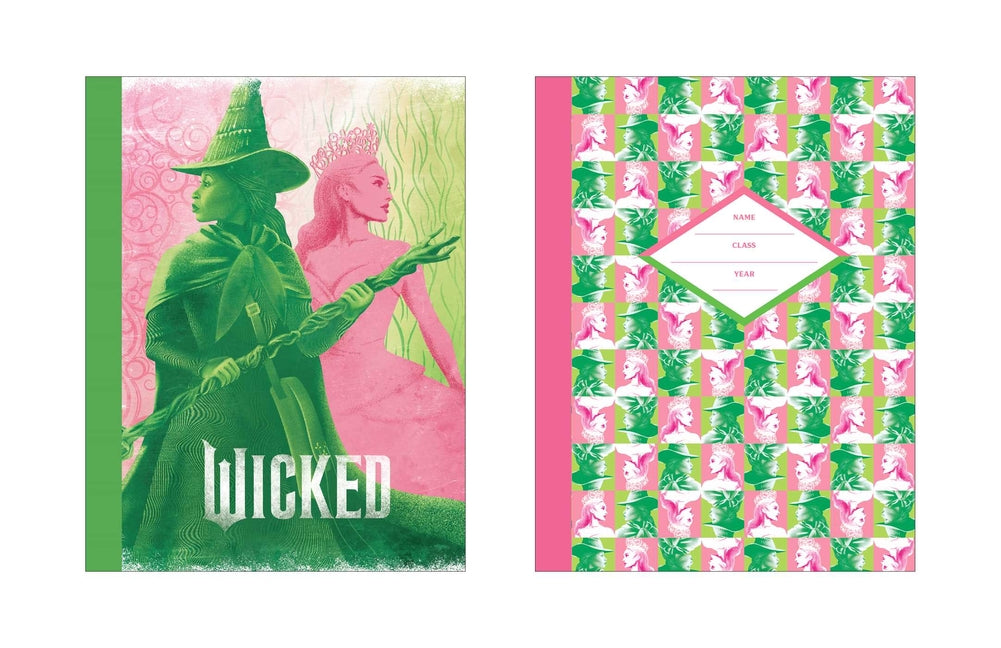 Book cover for Wicked Pink & Green Composition Notebook Set (Set of 2)