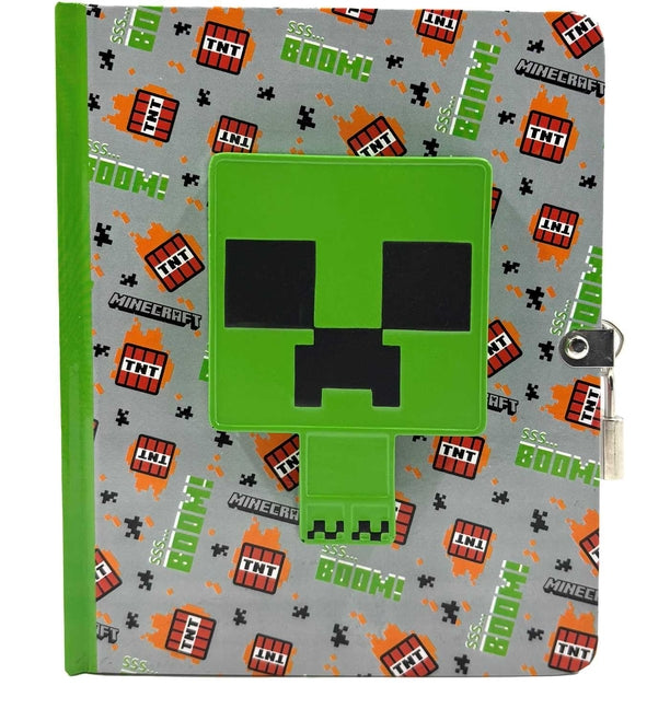 Book cover for Minecraft: Creeper Squishy Lock & Key Diary