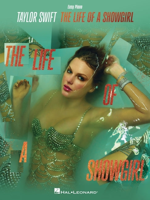 Book cover for Taylor Swift - The Life of a Showgirl - Easy Piano with Lyrics Songbook