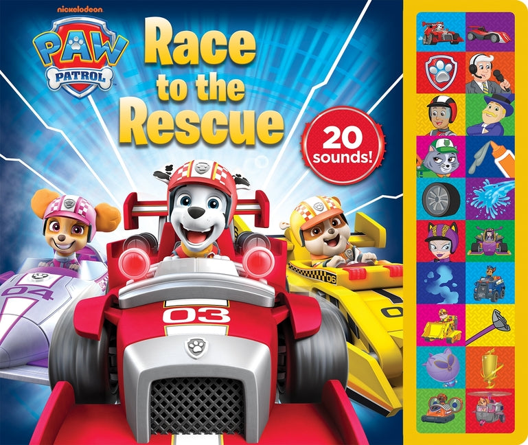 Book cover for Paw Patrol: Race to the Rescue Sound Book [With Battery]