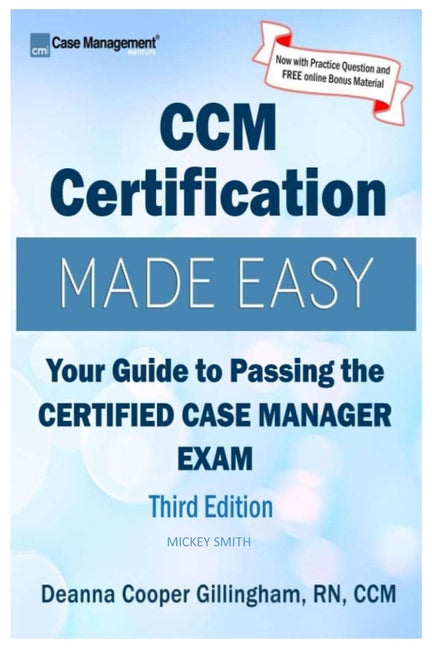 Book cover for CCM Certification Made Easy