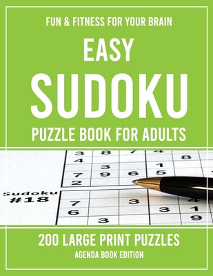 Book cover for Easy Sudoku Puzzle Book for Adults: 200 Large Print Puzzles
