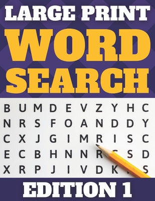 Book cover for Large Print Word Search: 80 Large Print Word Searches for Adults & Seniors (Word Set Edition 1)