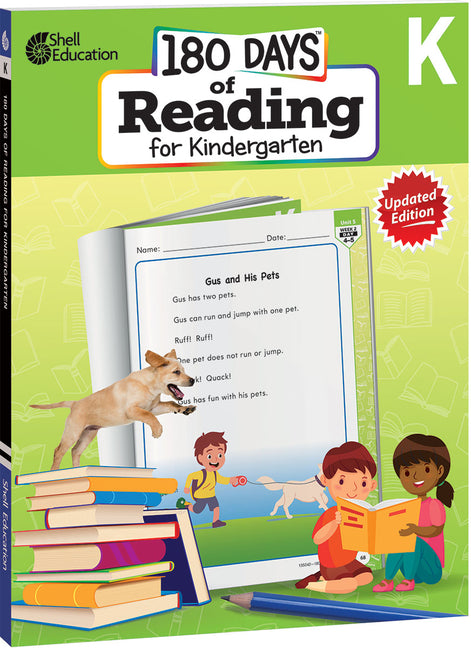 Book cover for 180 Days(tm) Reading for Kindergarten, 2nd Edition: Practice, Assess, Diagnose