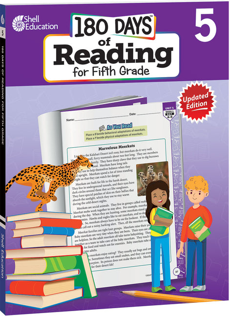 Book cover for 180 Days(tm) Reading for Fifth Grade, 2nd Edition: Practice, Assess, Diagnose