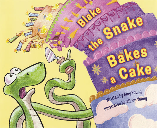 Book cover for Blake the Snake Bakes a Cake