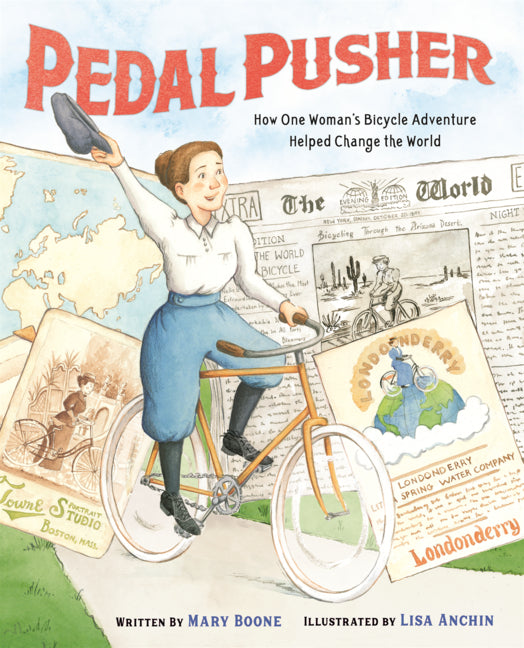 Book cover for Pedal Pusher: How One Woman's Bicycle Adventure Helped Change the World