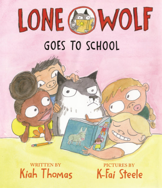 Book cover for Lone Wolf Goes to School