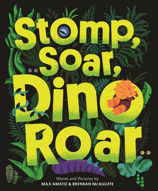 Book cover for Stomp, Soar, Dino Roar