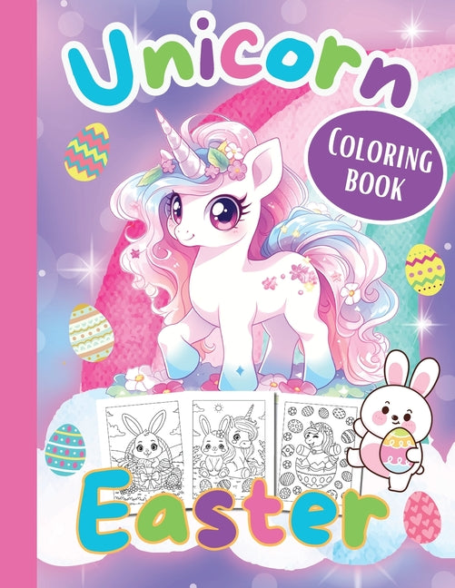 Book cover for Unicorn Easter Coloring Book -Easter Coloring Books for Kids