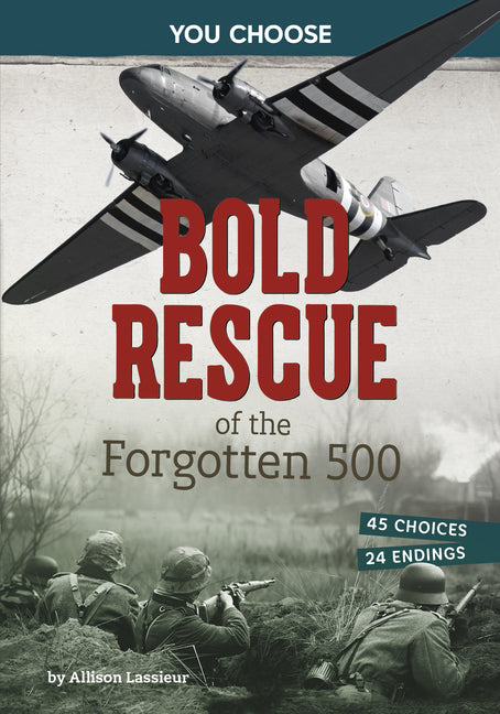 Book cover for Bold Rescue of the Forgotten 500: Interactive World War II Missions