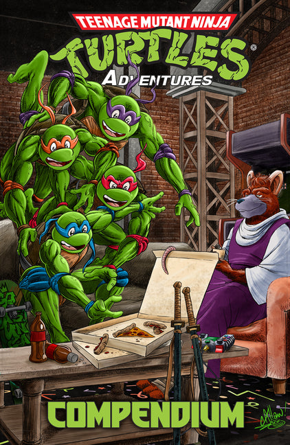 Book cover for Teenage Mutant Ninja Turtles Adventures Compendium, Vol. 1