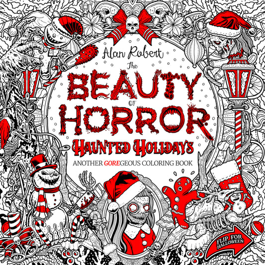 Book cover for Beauty of Horror: Haunted Holidays Coloring Book