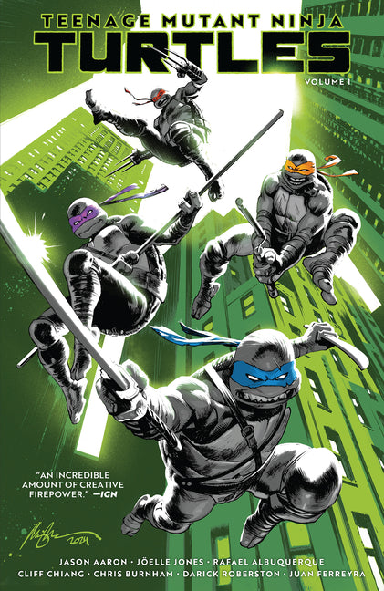 Book cover for Teenage Mutant Ninja Turtles, Vol. 1: Return to New York