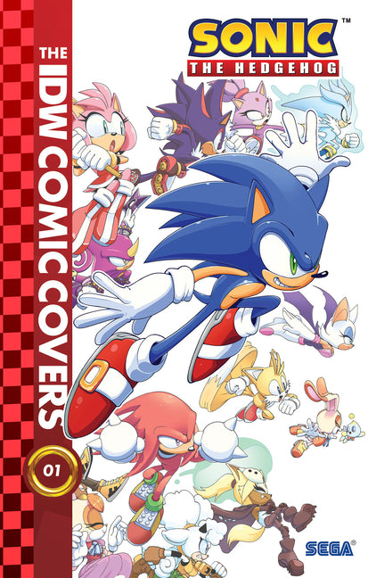 Book cover for Sonic the Hedgehog: The IDW Comic Covers, Vol. 1