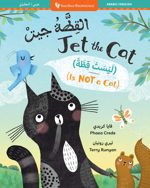 Book cover for Jet the Cat (Is Not a Cat) (Bilingual Arabic & English)