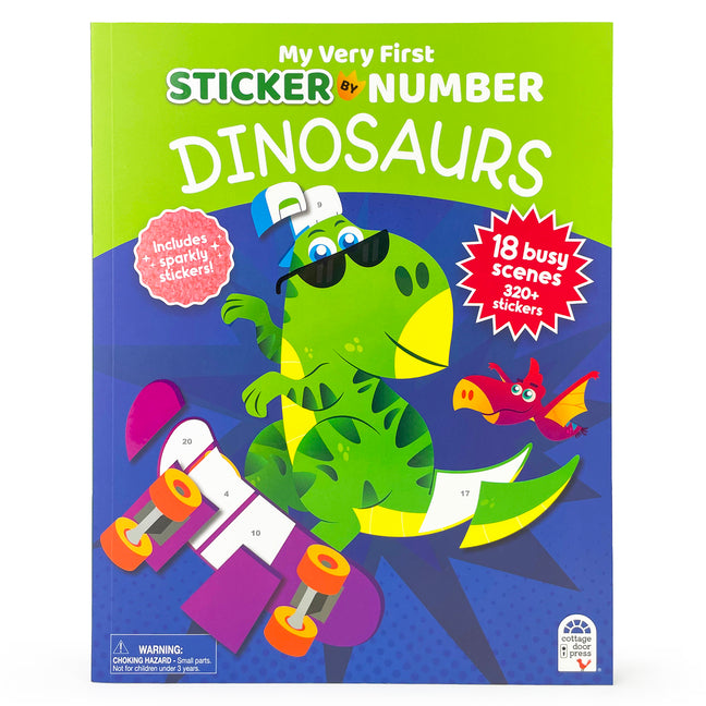 Book cover for Dinosaurs: My Very First Sticker by Number