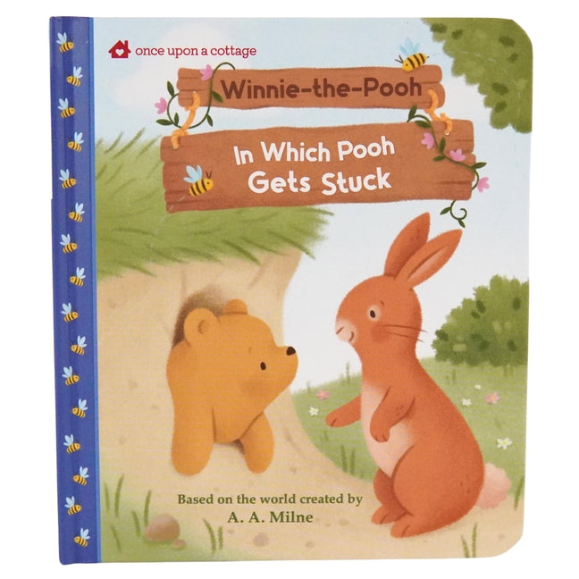 Book cover for Winnie-The-Pooh in Which Pooh Gets Stuck
