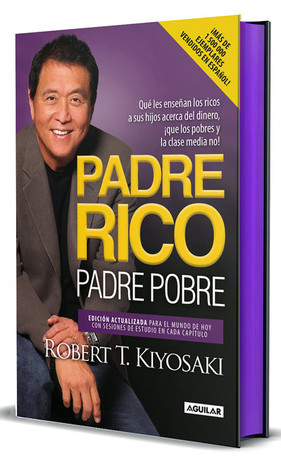 Book cover for Padre Rico, Padre Pobre (Edición Cantos Pintados) / Rich Dad, Poor Dad (Sprayed Edges Edition)